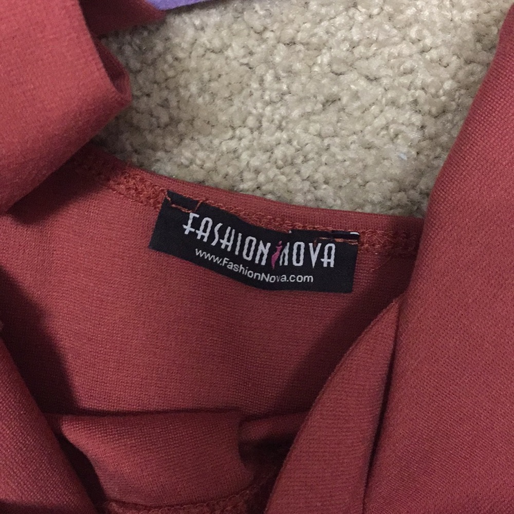 Marsala Bar Bell Midi Dress - Picture 5 of 6